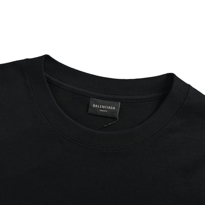 Balenciaga small letter embroidered short sleeves
