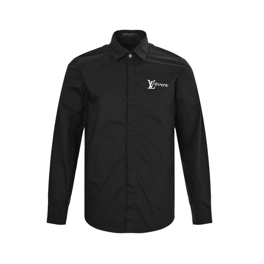 Louis Vuitton 25ss laminated letter logo long-sleeved shirt