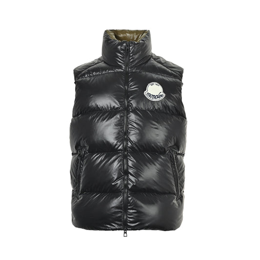 Moncler/Mask Sumido towel logo down vest