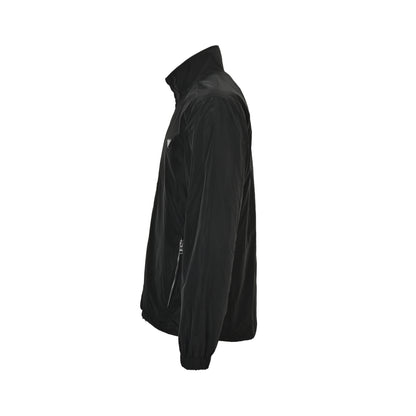 Prada regenerated nylon double-sided stand collar jacket