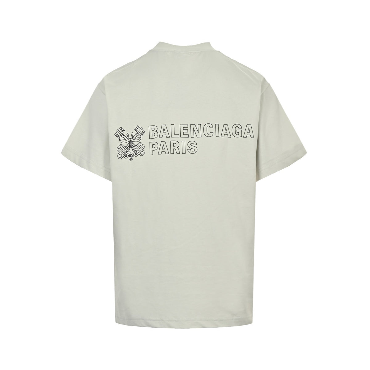 Balenciaga/Balanciaga 25ss key badge printed short sleeves