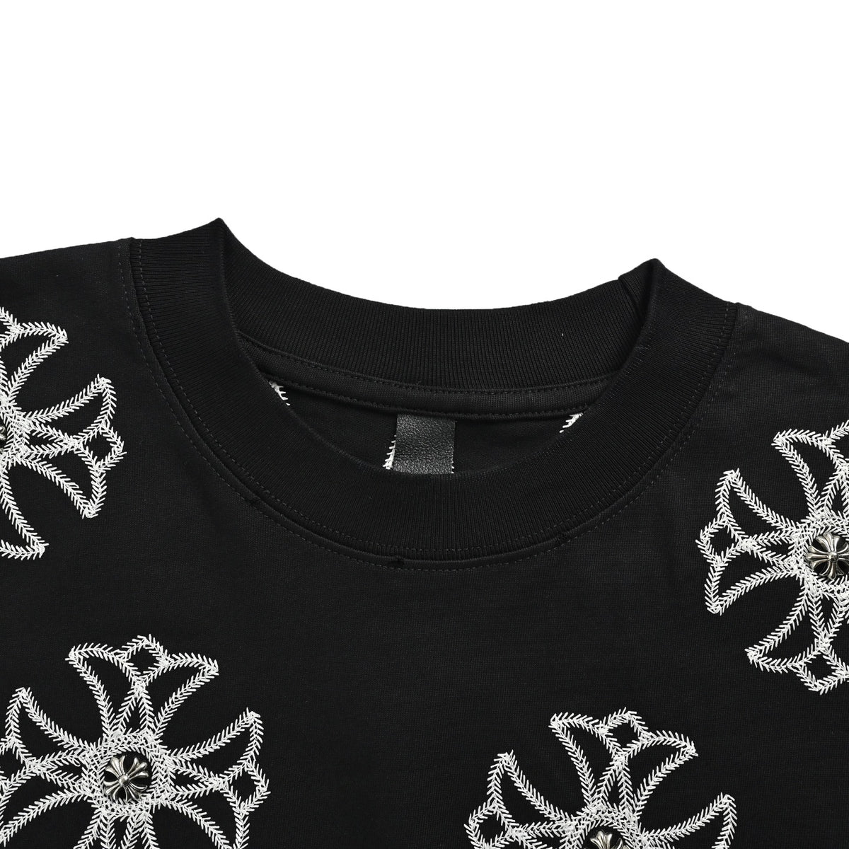Chrome Hearts/Chrome Heart Warm-sensitive color-changing embroidered hardware logo short sleeves