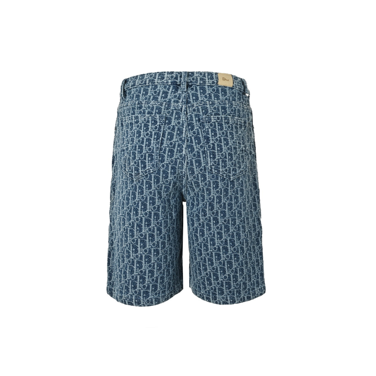 Dior all-over printed denim shorts