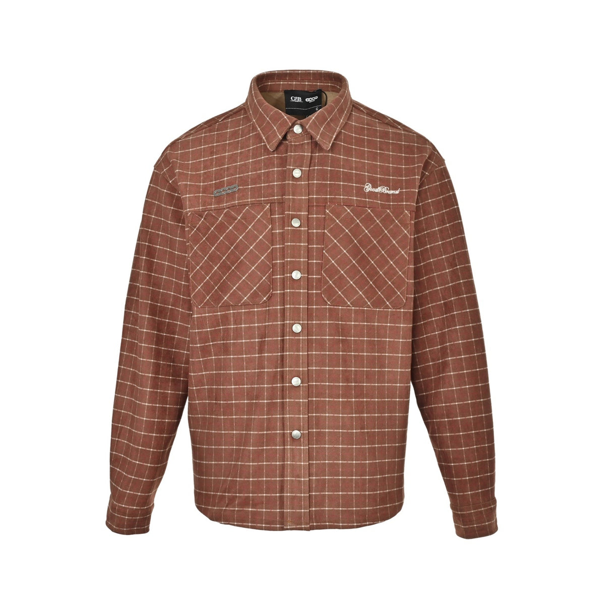 Good Brand 25Fw suede beaded shirt jacket