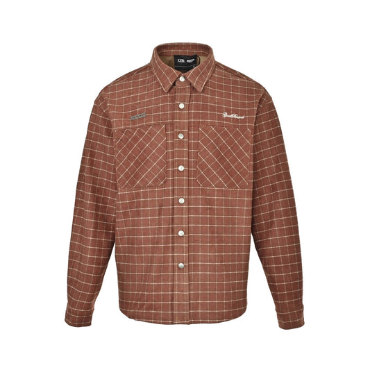 Good Brand 25Fw suede beaded shirt jacket