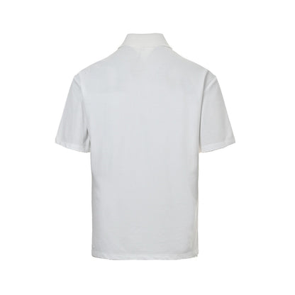 Loewe/Loewewe 25ss placket embroidered logo Polo short sleeves