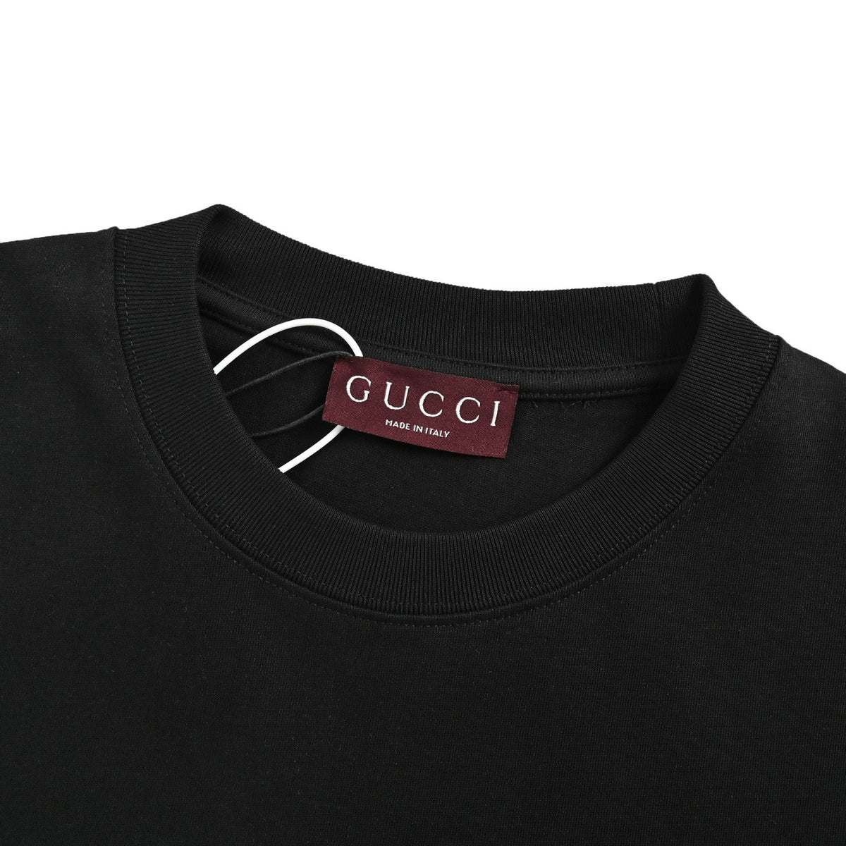 Gucci 26ss ghost letter logo embroidered short sleeves