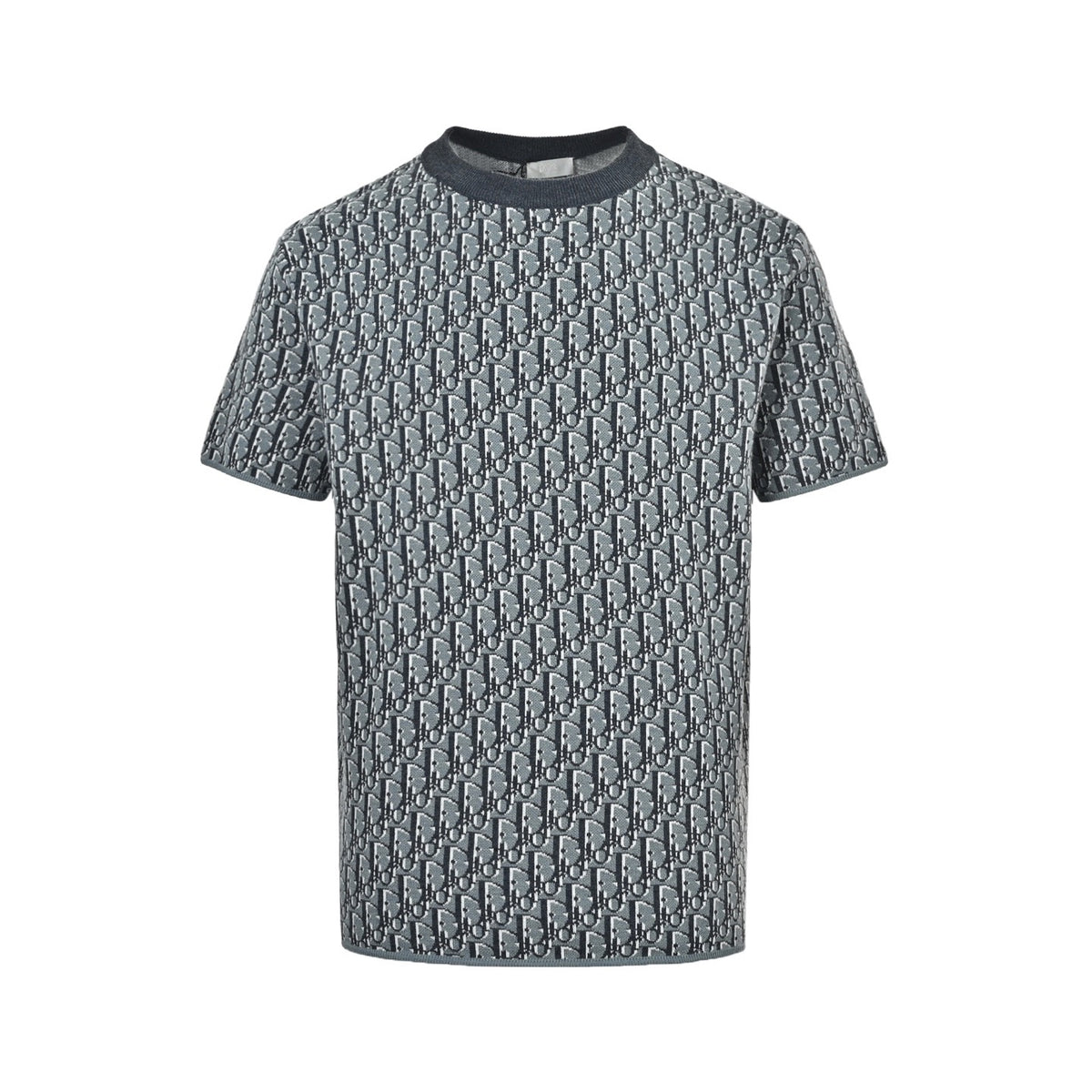 Dior 26ss old flower jacquard knitted short sleeves
