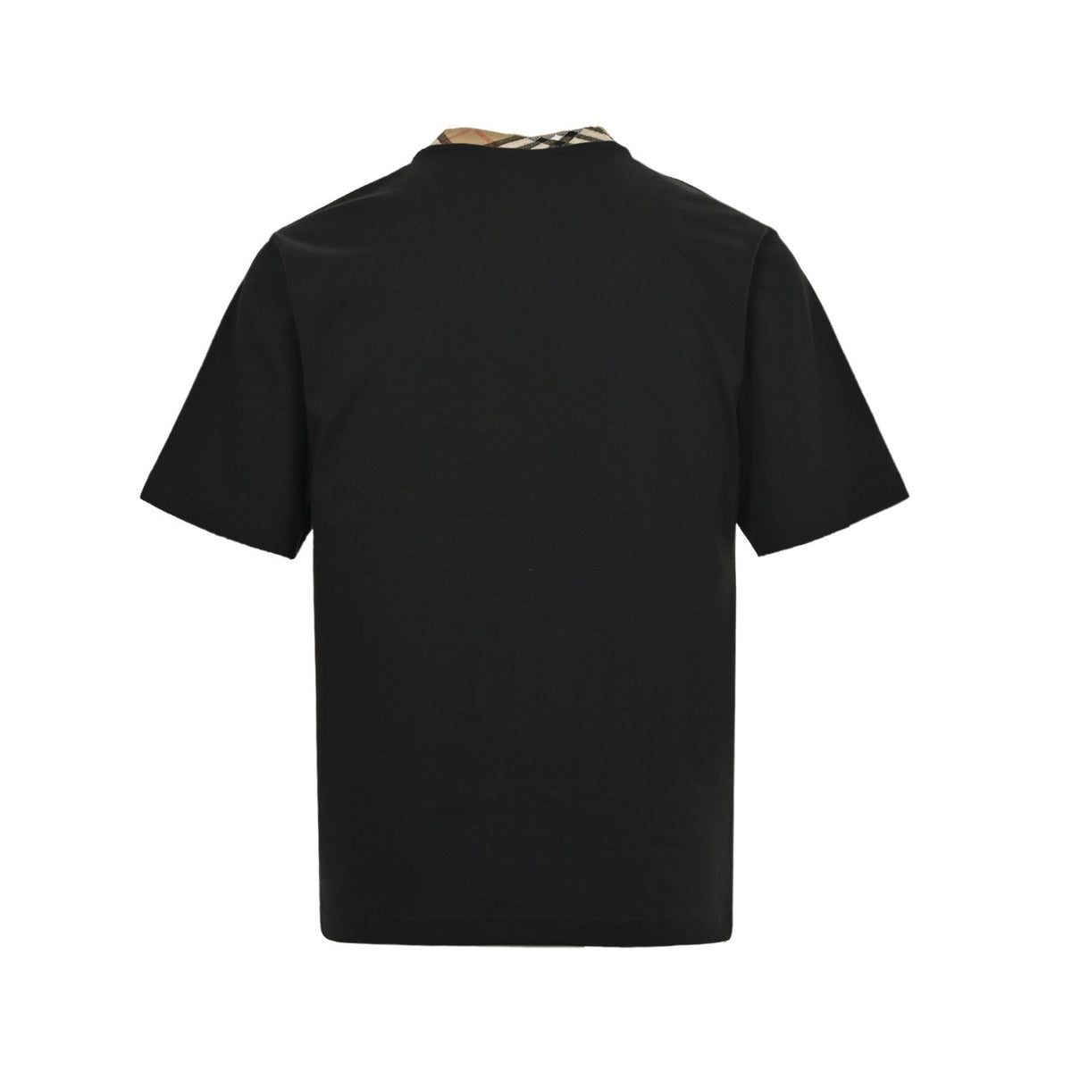 Burberry 25ss plaid collar splicing short sleeves