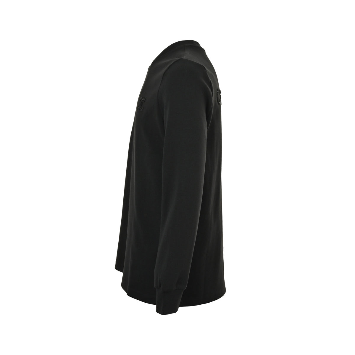 Chanel 25Fw dark woven logo double C embroidered long-sleeved T-shirt