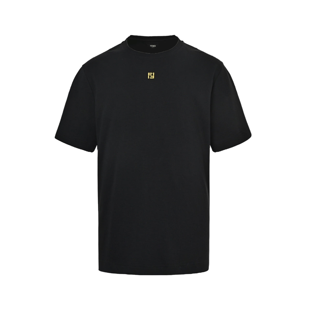 Fendi colorful FF logo embroidered short sleeves