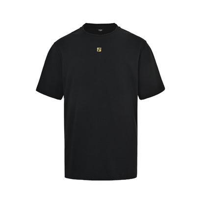 Fendi colorful FF logo embroidered short sleeves