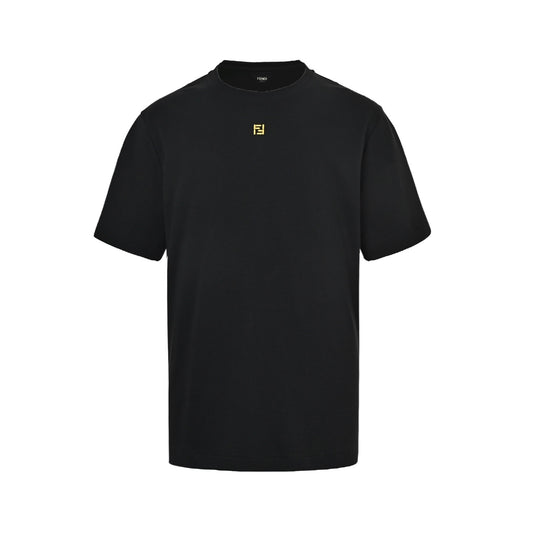 Fendi colorful FF logo embroidered short sleeves