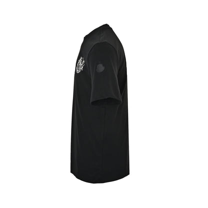 Moncler/muzzled short sleeves with embroidered logo on the chest