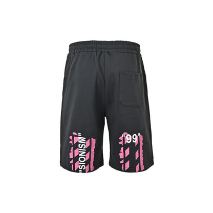 OFFWHITE round OFF letter print shorts