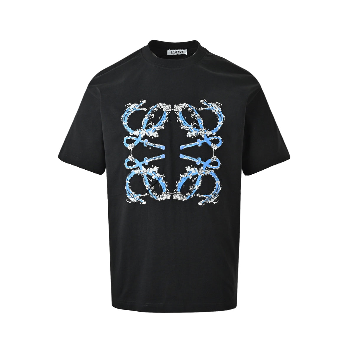 Loewe/Loewei wave logo printed short sleeves