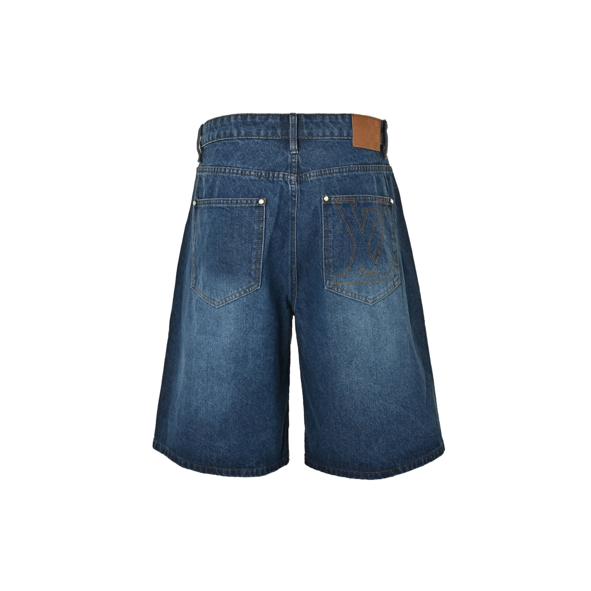 LouisVuitton/Louis Vuitton denim shorts with embroidered logo on the back pocket