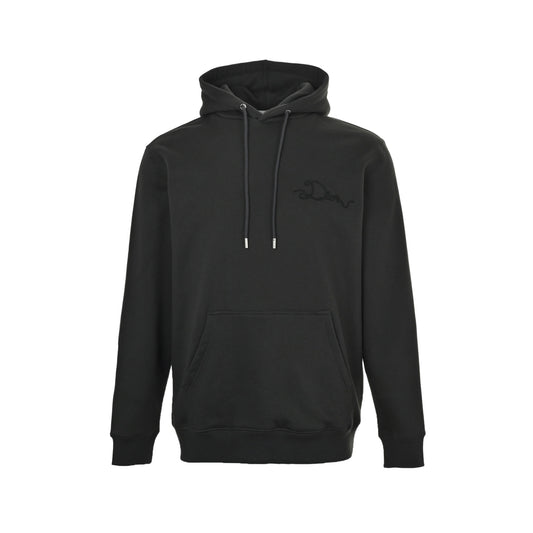 Dior signature embroidered hooded sweatshirt