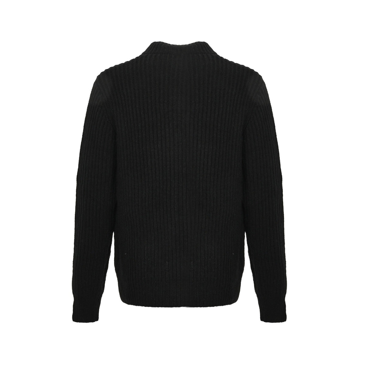 Prada embroidered logo thick-knit wool cardigan
