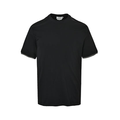 HERMES/Hermès saddle double-layer cuff short sleeves