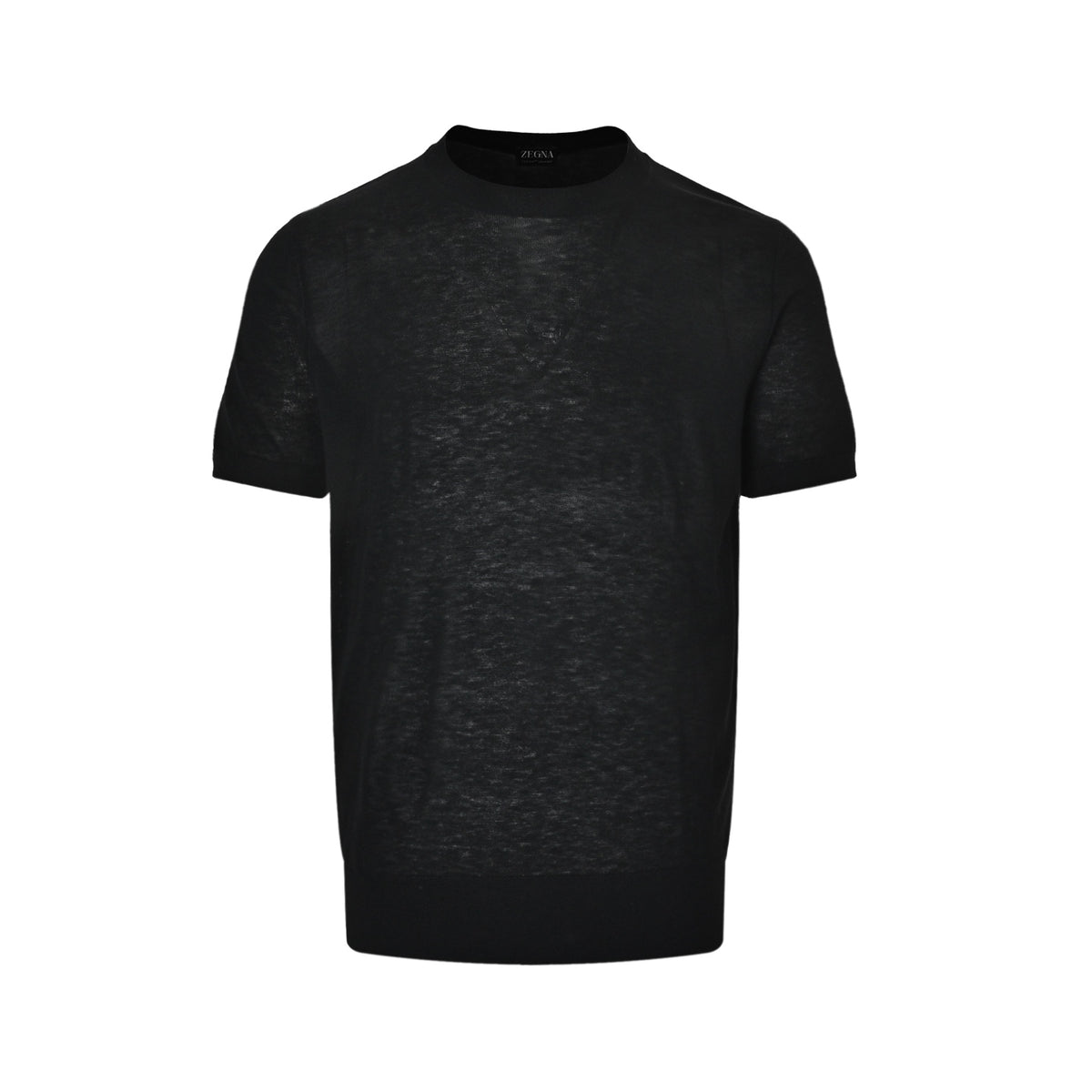 ZEGNA solid color wool knitted short sleeves