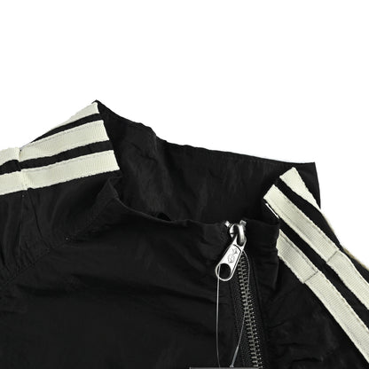 Adidas joint three-bar stand-up collar jacket