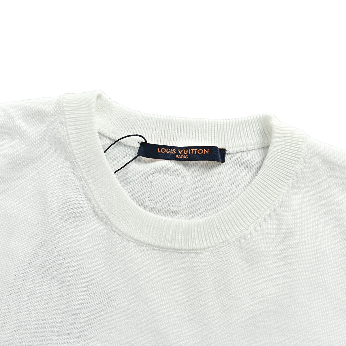 Louis Vuitton 26ss towel embroidered gesture LV letter knitted short sleeves