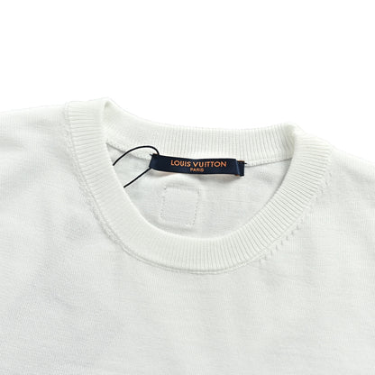 Louis Vuitton 26ss towel embroidered gesture LV letter knitted short sleeves