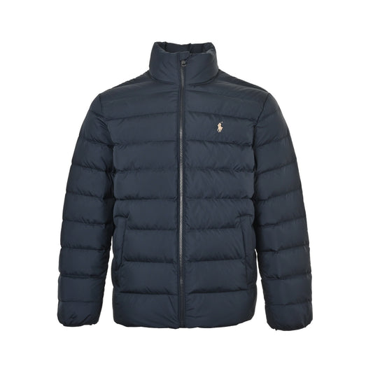 Ralph Lauren embroidered logo rib down jacket