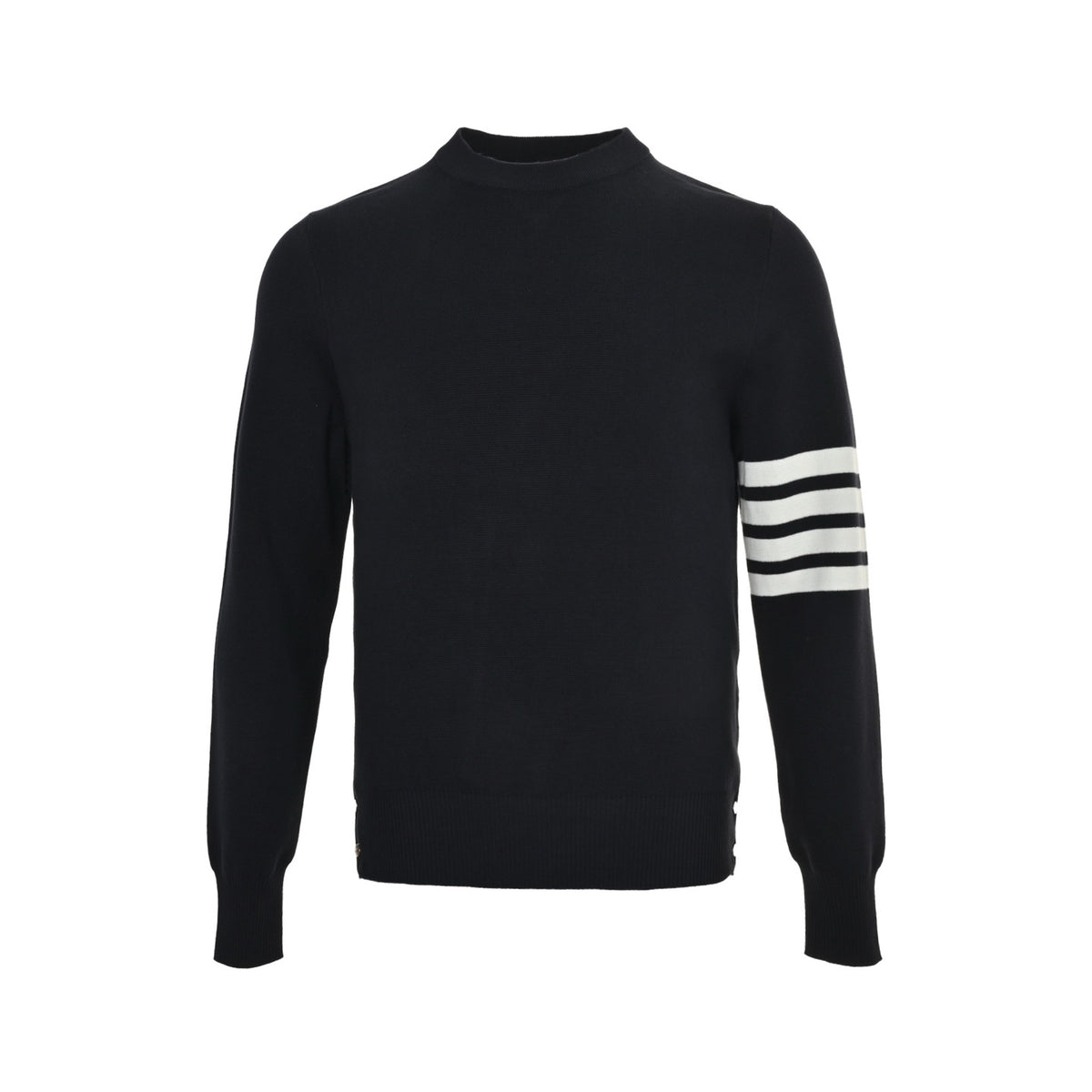 Thom Browne/Thom Brown four-bar wool crew neck sweater