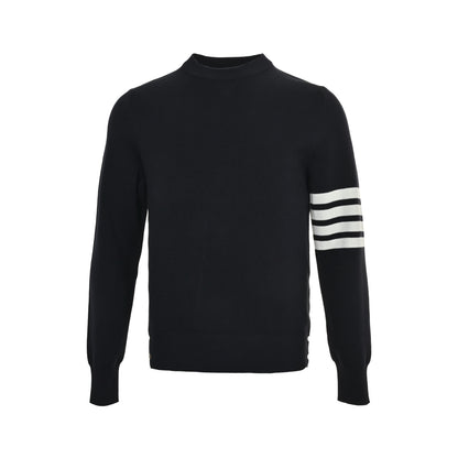 Thom Browne/Thom Brown four-bar wool crew neck sweater