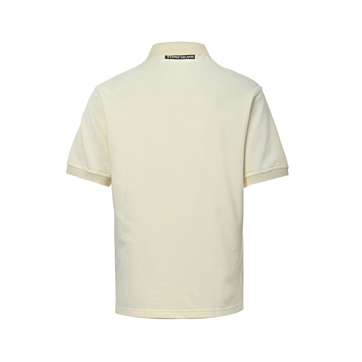 Stone Island off-white embroidered logo knitted Polo short sleeves