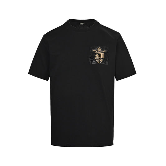 Fendi 25ss chest badge embroidered short sleeves