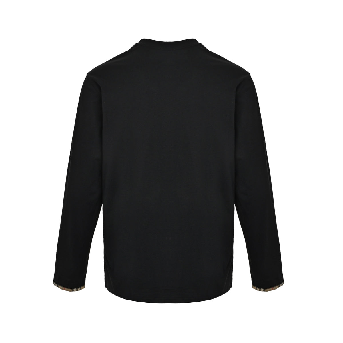 Burberry plaid sleeve long sleeve T-shirt