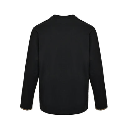 Burberry plaid sleeve long sleeve T-shirt