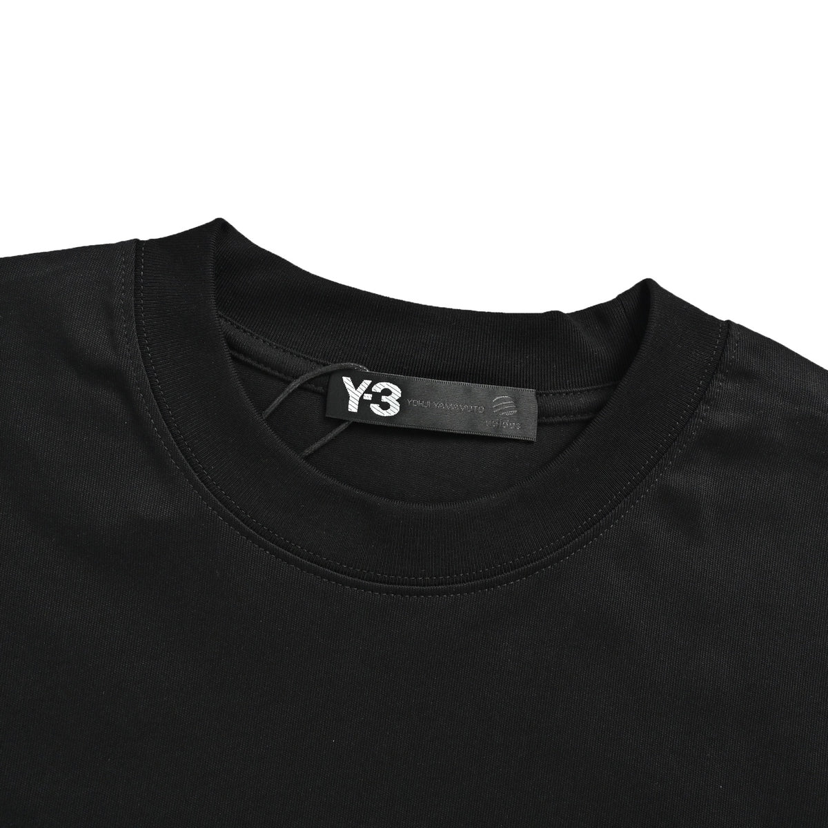 Y-3/Yoji Yamamoto small logo embroidery joint short sleeves