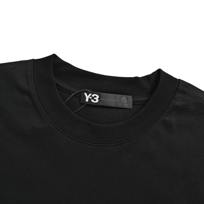 Y-3/Yoji Yamamoto small logo embroidery joint short sleeves