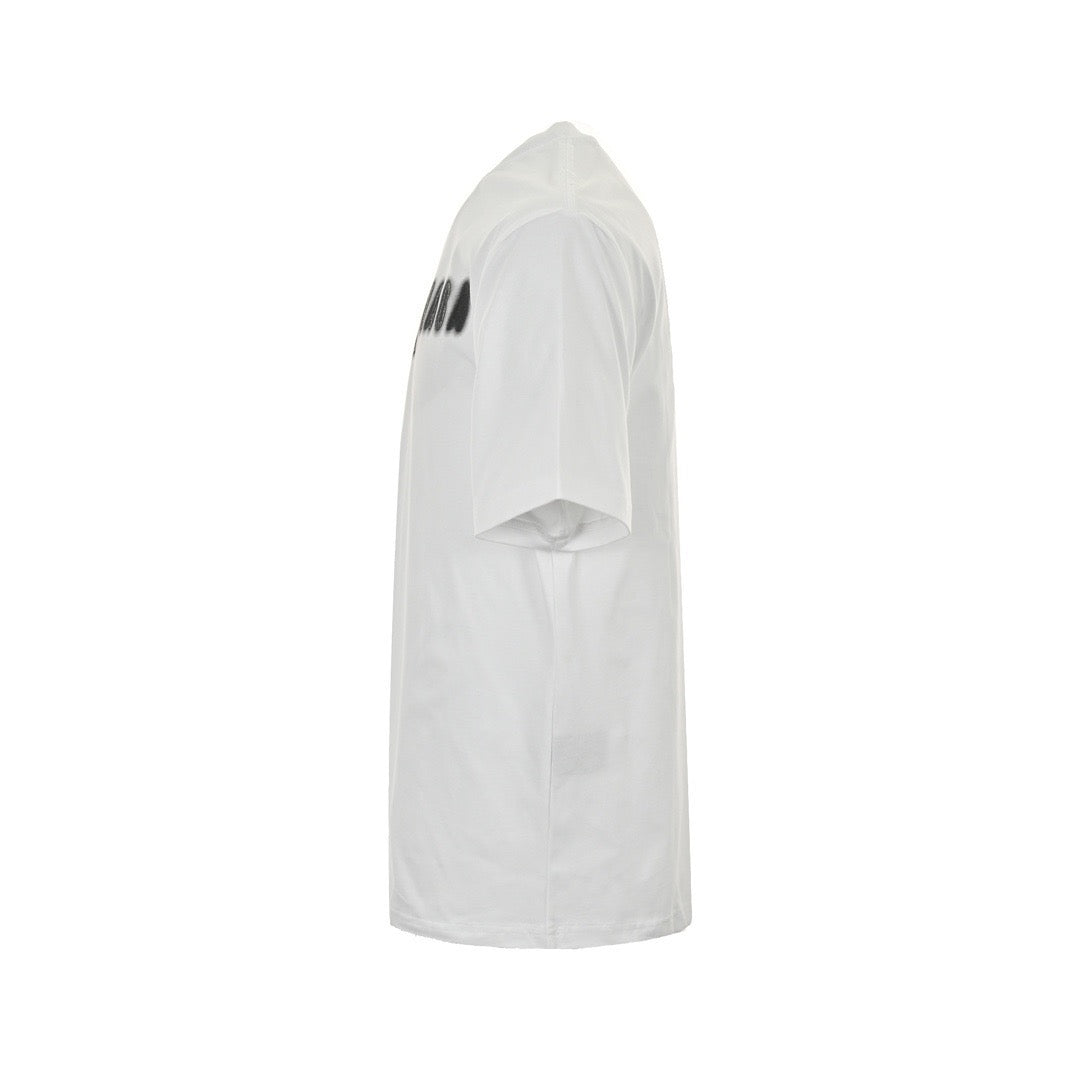 Balenciaga 24ss blurred letter three-dimensional printed short sleeves