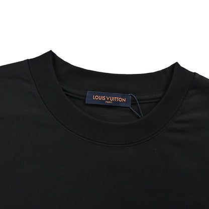Louis Vuitton 26ss logo burnt patch embroidered short sleeves