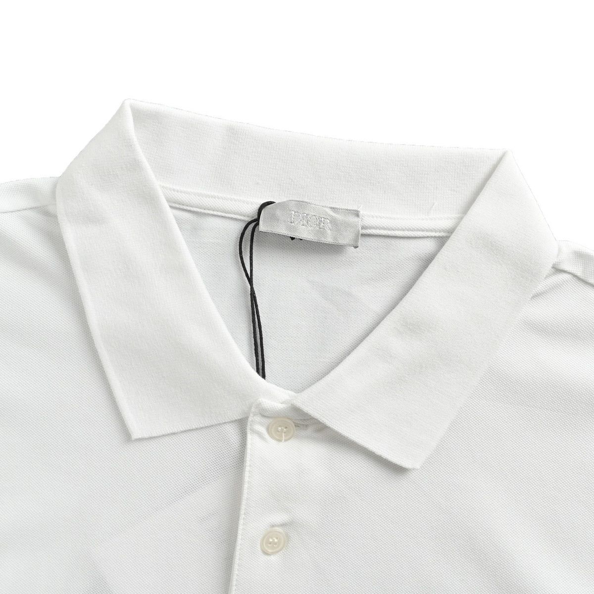 Dior 25ss little blue cat embroidered Polo short sleeves