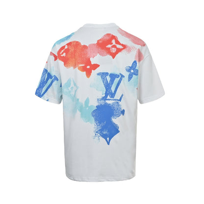Louis Vuitton ink painted smudged short sleeves