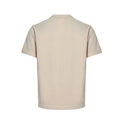Louis Vuitton hollow jacquard logo knitted short sleeves