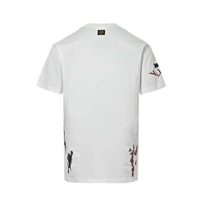 Louis Vuitton 26ss ink smudged presbyopia printed short sleeves