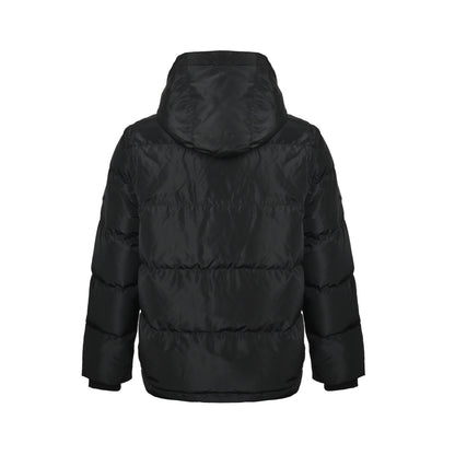Burberry detachable sleeve hooded plaid hooded down jacket