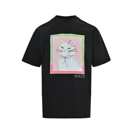 Gucci 26ss fun cartoon series short sleeves