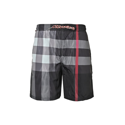 Burberry plaid men's beach casual shorts