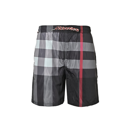 Burberry plaid men's beach casual shorts