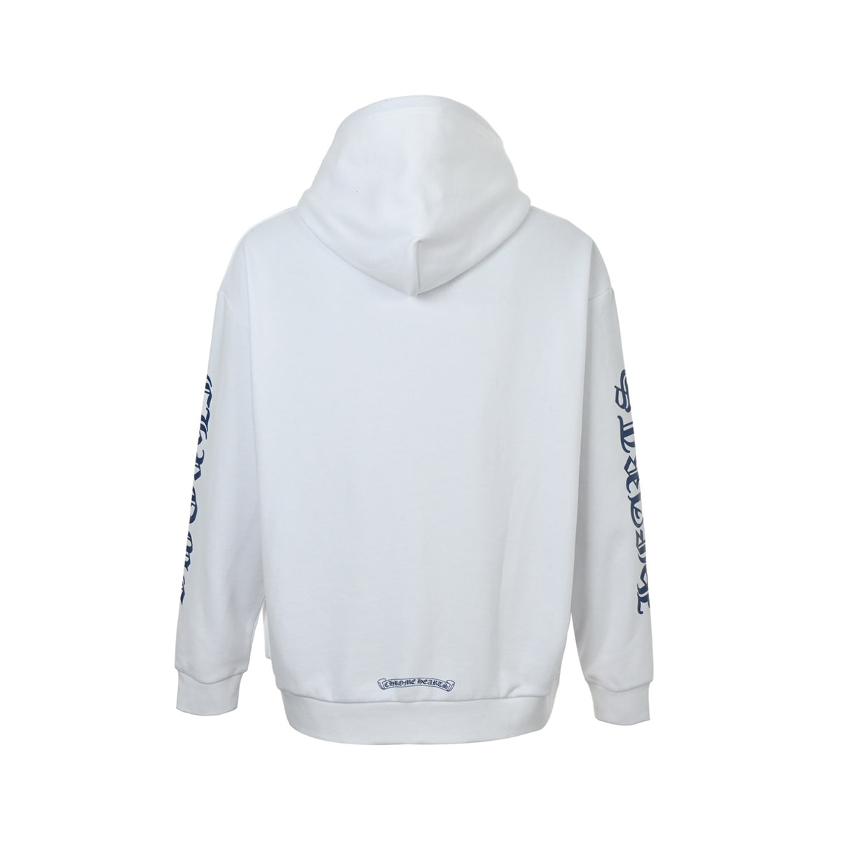Chrome Hearts/Chrome Heart blue printed zipper hooded sweatshirt jacket