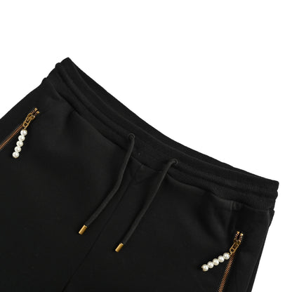 Louis Vuitton 24ss pearl pendant embroidered shorts
