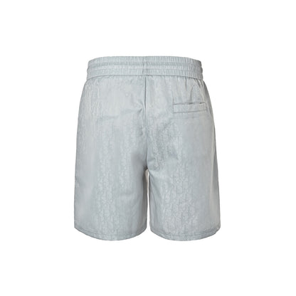 Dior dark pattern old flower jacquard shorts